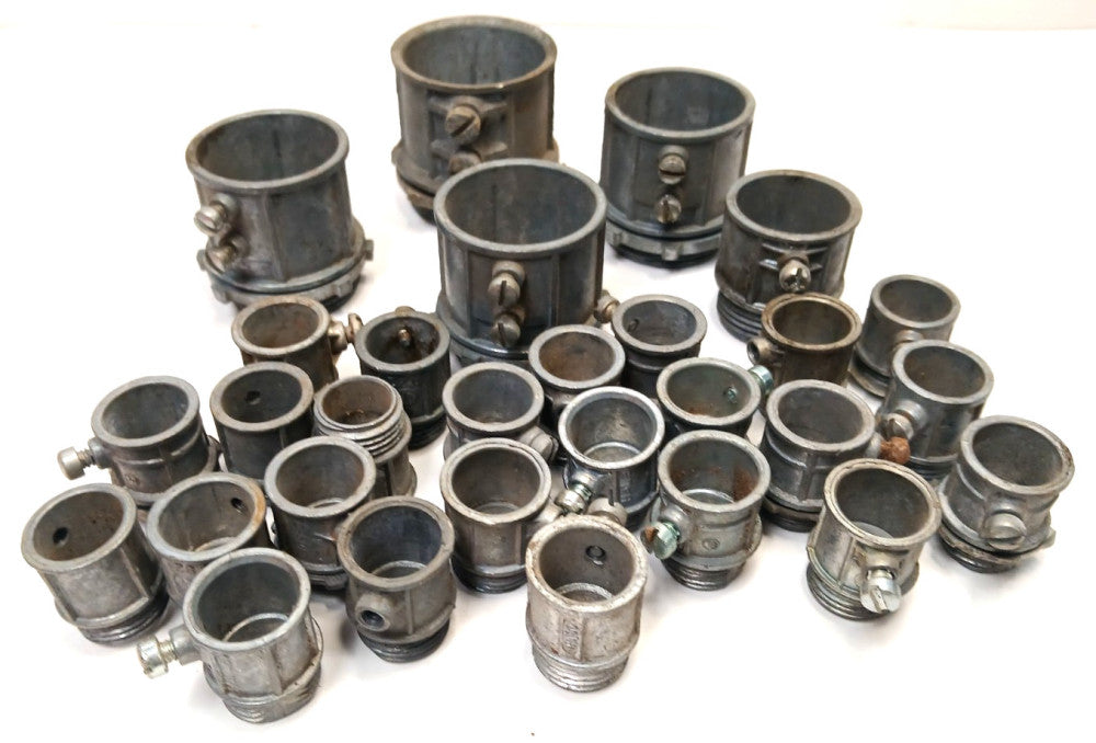 ELECTRICAL METALLIC TUBING SET-IN SCREW ASSORTED LOT OF 29
