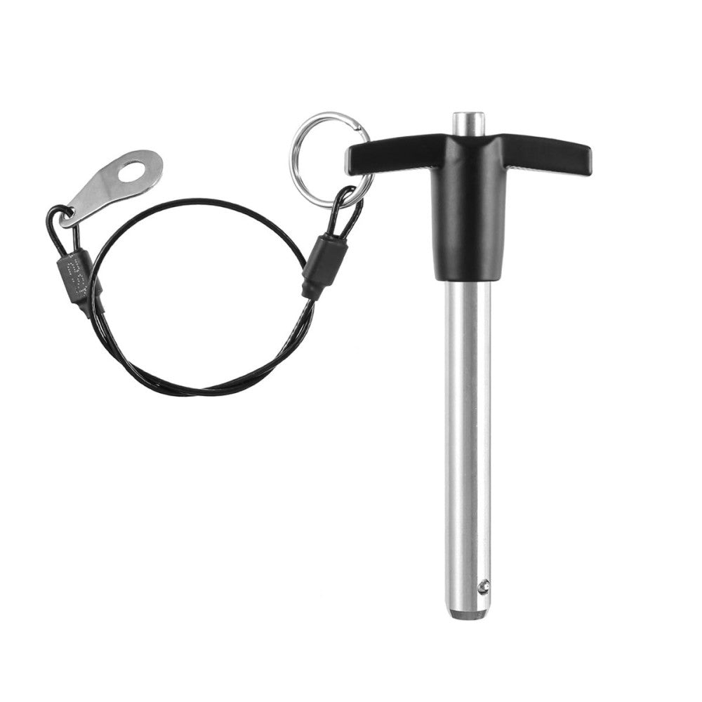 10mmx80mm T Handle Quick Release Pin 304 Stainless Steel Ball Lock Lanyard