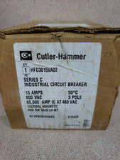 HFD 65K Circuit Breaker w/ Aux HFD3015VA02 15A 3P NOS