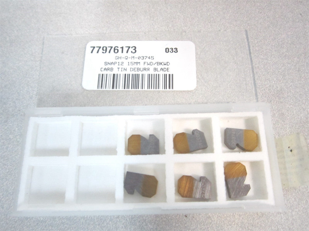 Heule (GH-Q-M-03745) Carbide TiN 15.0 Gs Snap 12 Blade Insert - Pack of 6