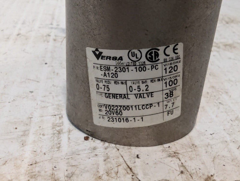 Versa ESM-2301-100-PC-A120 General Valve+Returns