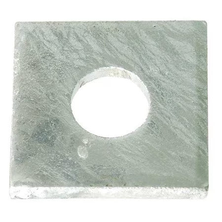 Zoro Select Z8882-Hdg Square Washer, Fits Bolt Size 3/4 In ,Low Carbon Steel