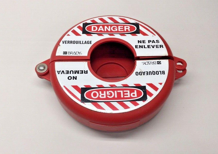 Brady 67704 Used Red Gate Valve Lockout 5-6.5 inch Y67704 65562