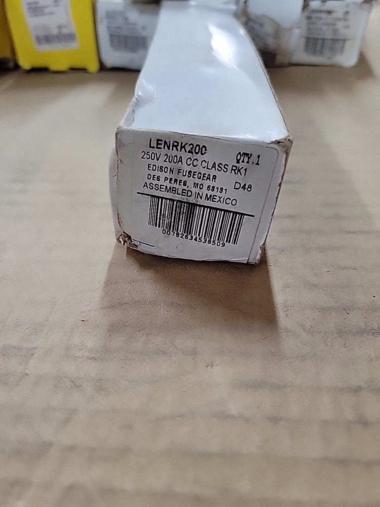NEW Edison Fusegear LENRK200 200 AMP 250v RK-1 Fuse