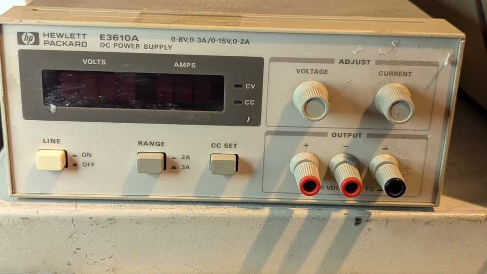 HP Agilent Keysight E3610A DC Power Supply 0-8V/3A, 0-15V/2A Load Tested