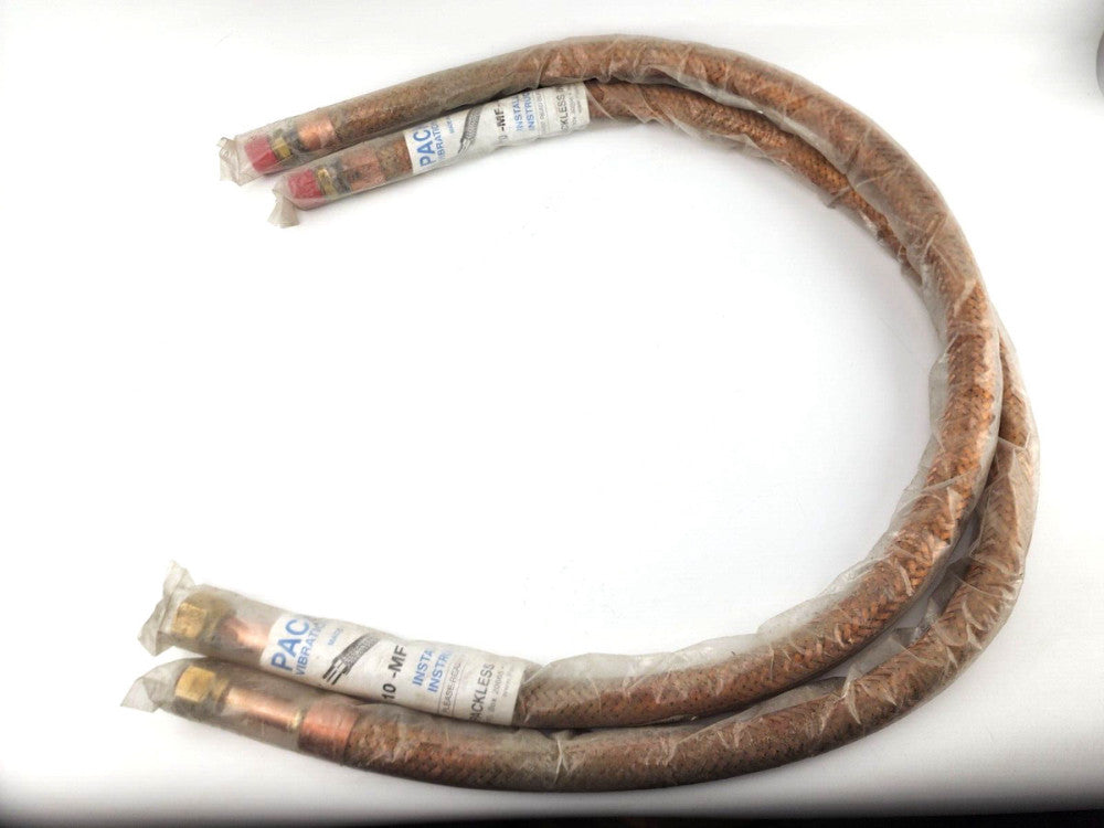 2pc Packless 10MF48 10-MF-48 48" Flexible Refrigerant Hose 5/8" FFL swivel x MFL