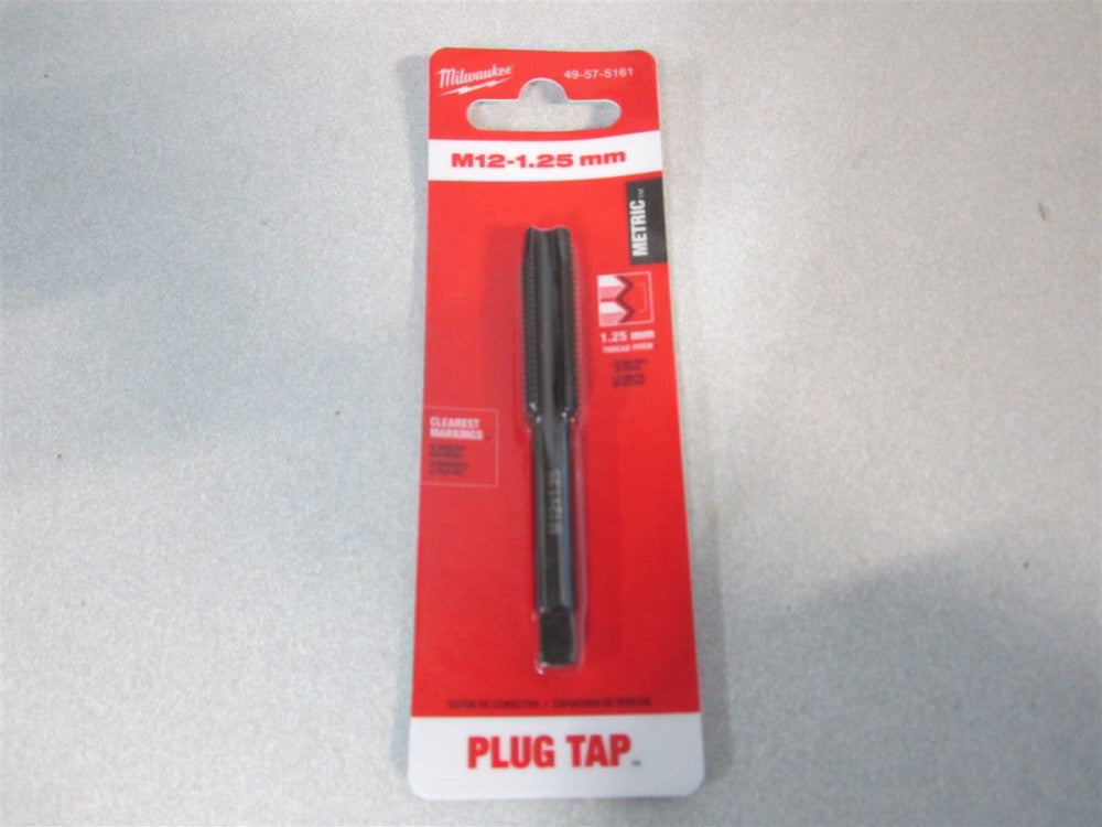 Milwaukee (49-57-5161) M12-1.25 mm Straight Flute Plug Tap
