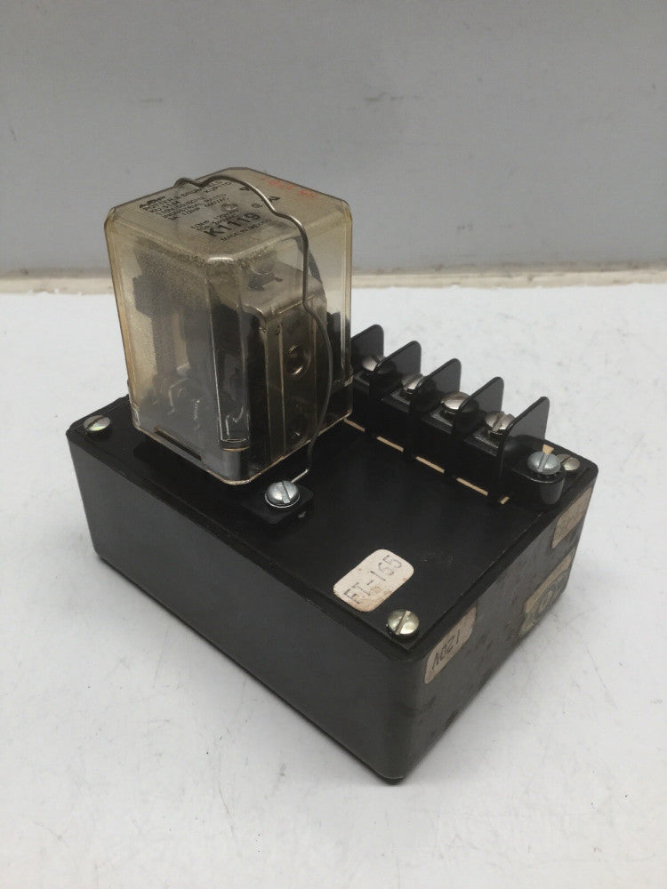 DAKA-WARE FT-165 Socket Relay Box W/ Potter & Brumfield KU-5144 Relay