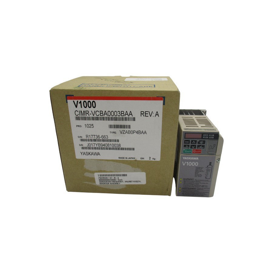 YASKAWA CIMR-VCBA0003BAA REV. A 0-240V 3.3/3.0A NSMP