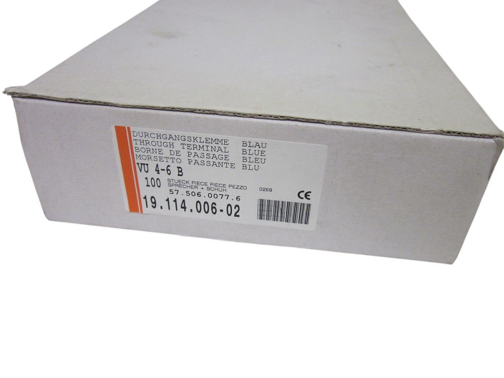 LOT OF 40 SPRECHNER + SCHUH VU 4-6 B TERMINAL BLOCKS NSMP