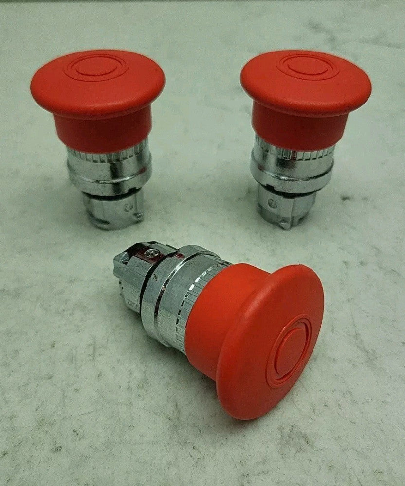 3 Pack Emergency Stop Switch Red Push Pull Button Used
