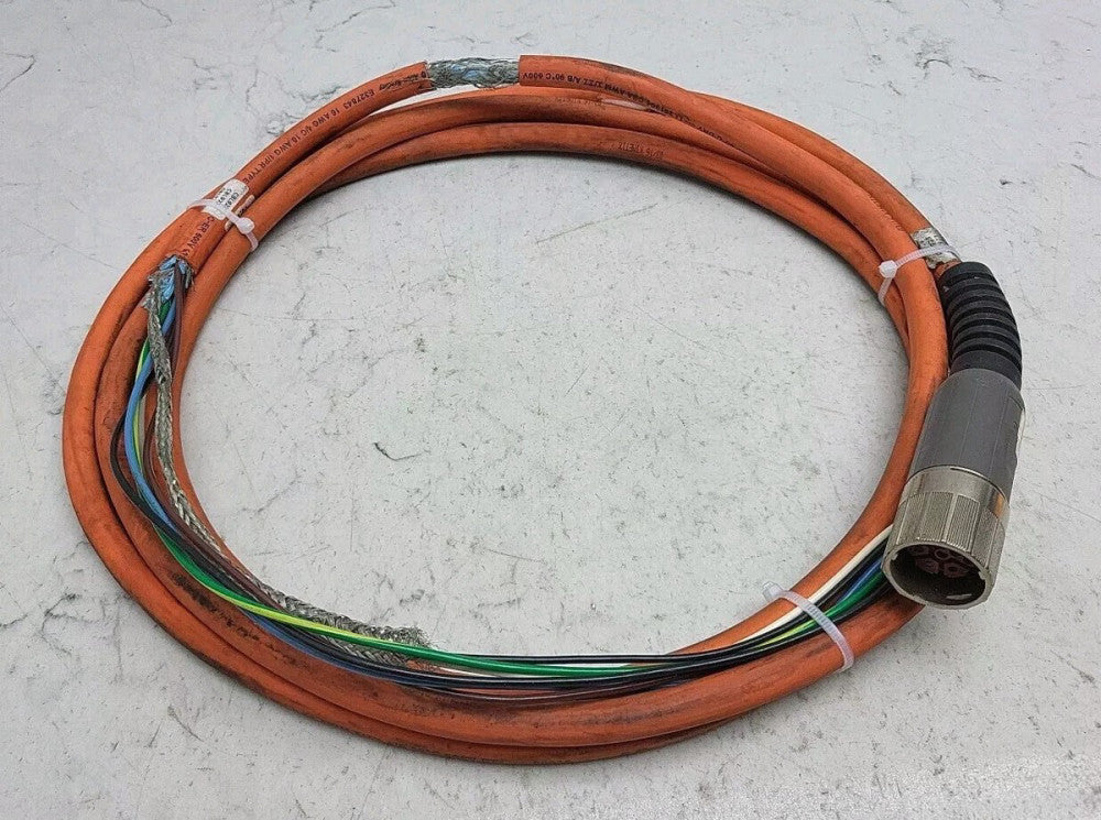 Allen Bradley 2090-CPBM7DF-16AA05 Motor Power Standard Cable 11.5' Length