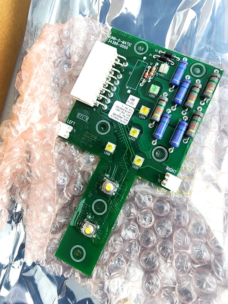 Bunn 34388.1000 Circuit Board ASSEMBLY LED BOARD LCC/LCA BU34388.1001