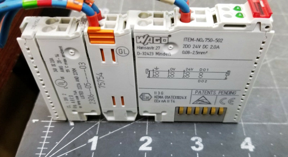 WAGO 24VDC 2.0A 0.08-2.5MM OUTPUT MODULE 750-502 [OFB3]