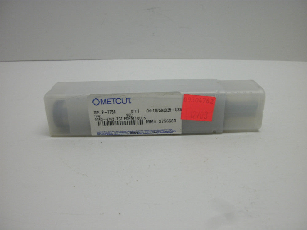 METCUT P-7758 TCT FORM TOOL 0930-4762 3/4" SHANK CUTTING HEAD 2" LONG NEW IN BOX