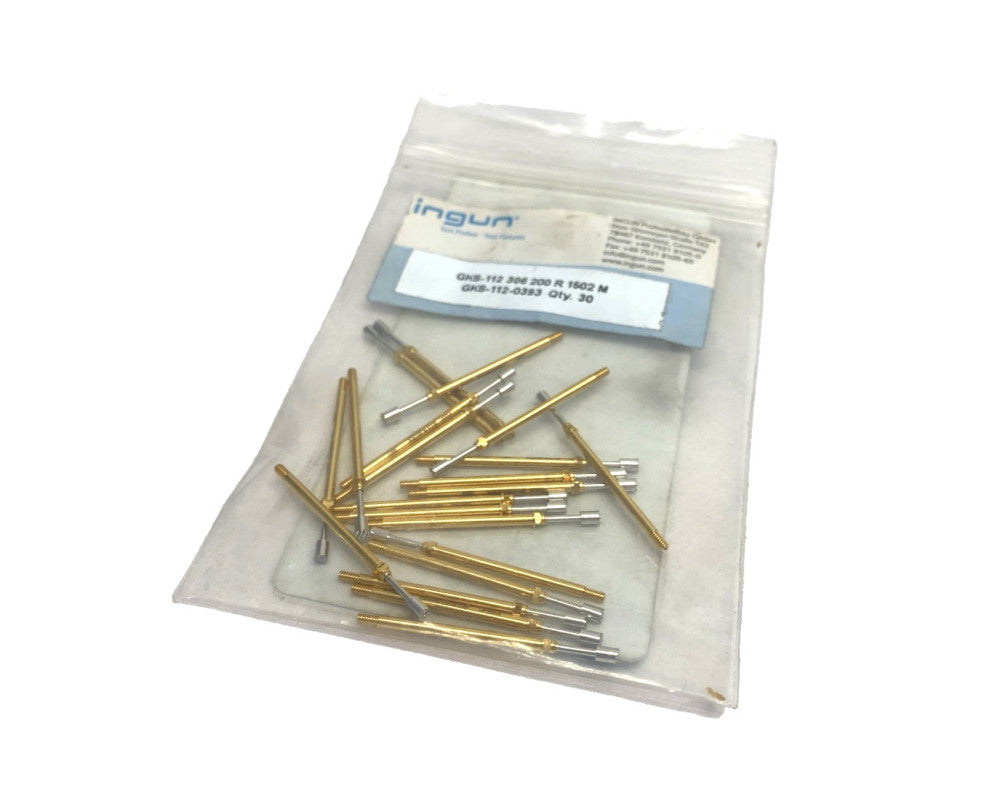 Ingun GKS-112 306 200 R 1502 M Spring-Loaded Test Probe GKS-112-0393 LOT OF 21