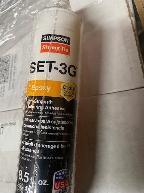 Simpson Strong-Tie SET3G10-8.5oz High-Strength Epoxy w/Nozzle EXP 6/17/2026