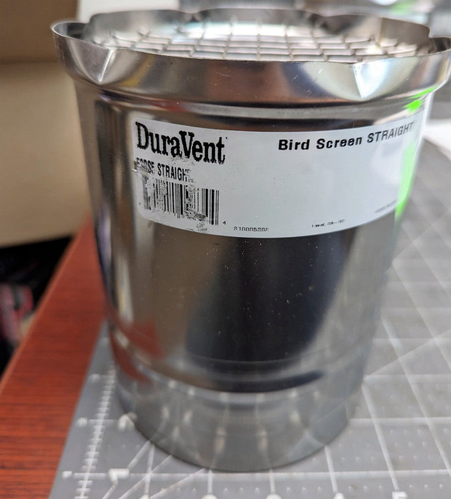 DuraVent 5” Bird Screen FSBSF Straight Stainless Steel [Z4S2]