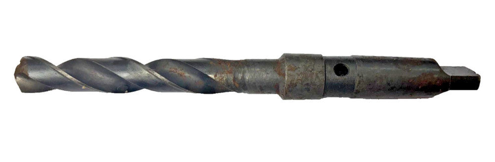 M&B #3 MORSE TAPER SHANK DRILL BIT, SIZE 47/64", OAL 9-1/4"