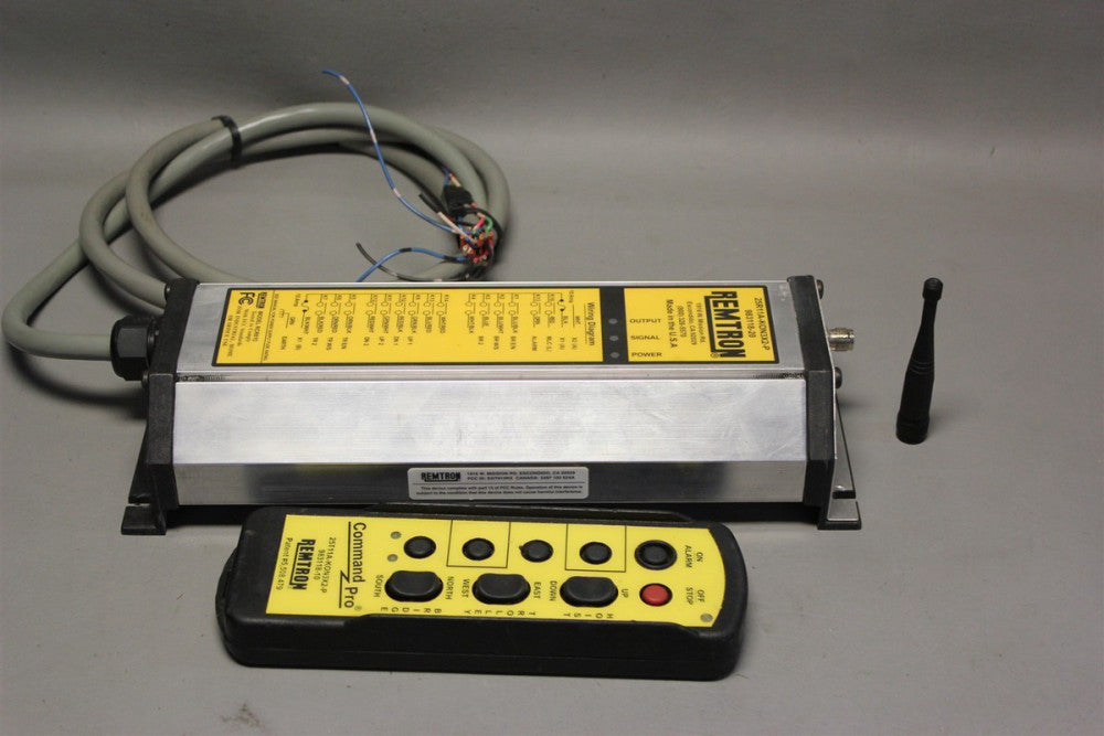 REMTRON CRANE REMOTE CONTROL RECEIVER & REMOTE RCR815 & 25T11A-KON3X2-P