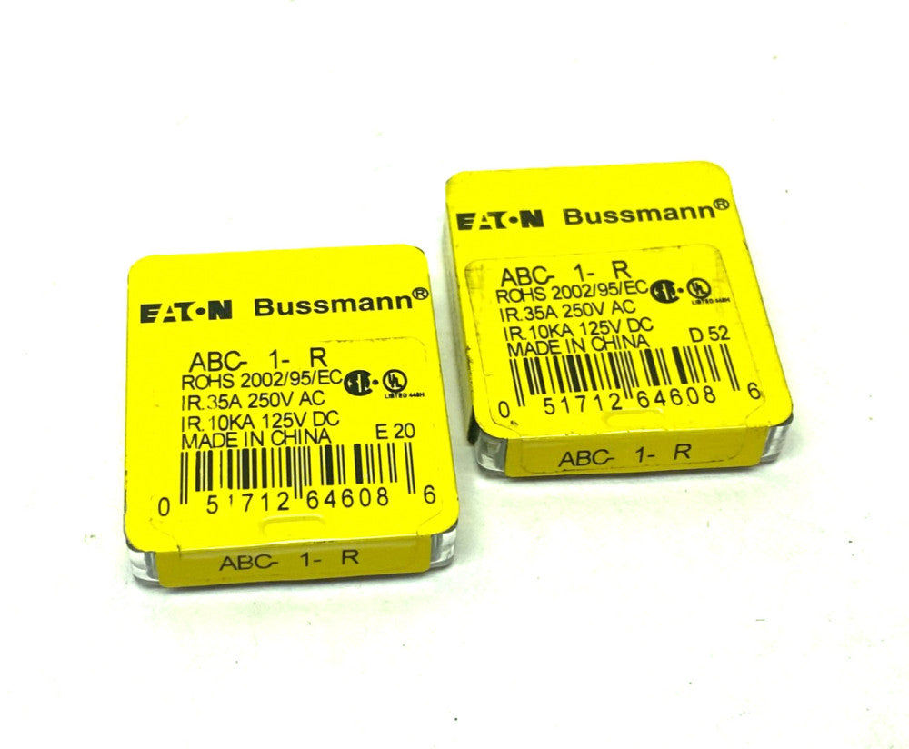 Eaton Bussmann ABC-1-R Fuse LOT OF 8