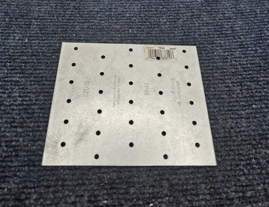 (QTY 2) Simpson Strong-Tie TP45: 4-1/8" x 5" Tie Plates - G90 Galvanized