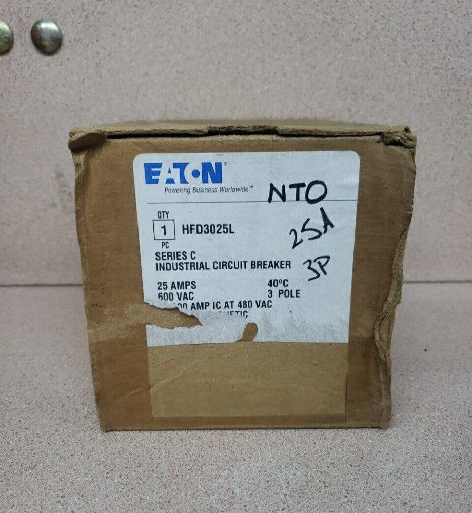 HFD3025L Eaton Molded Case 25A  3 - Pole NTO