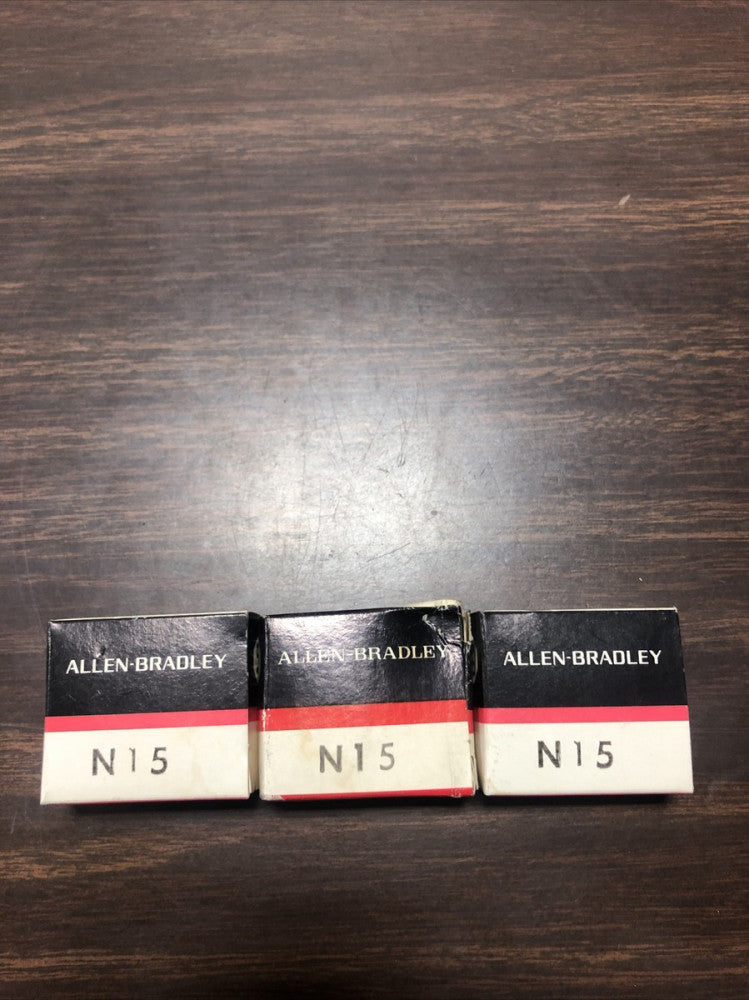 ALLEN BRADLEY LOT OF (3) N15 OVERLOAD HEATERS