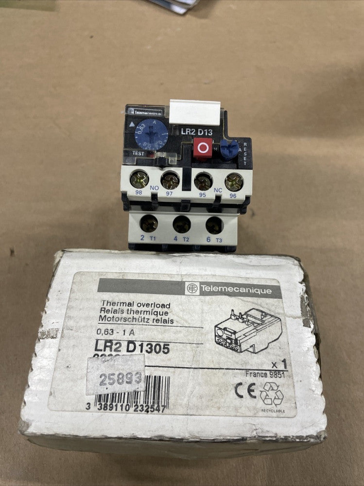 LR2D1305 Thermal Overload Relay 0.63-1A fit for Schneider contactor LC1D09-18