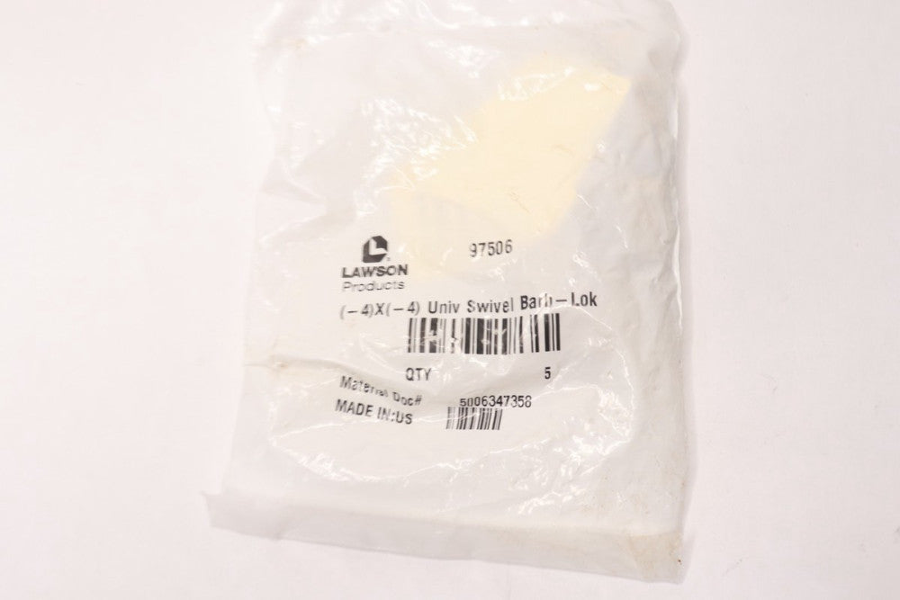 (5-Pk) Lawson Barb-Lok Hose End 1/4" 97506