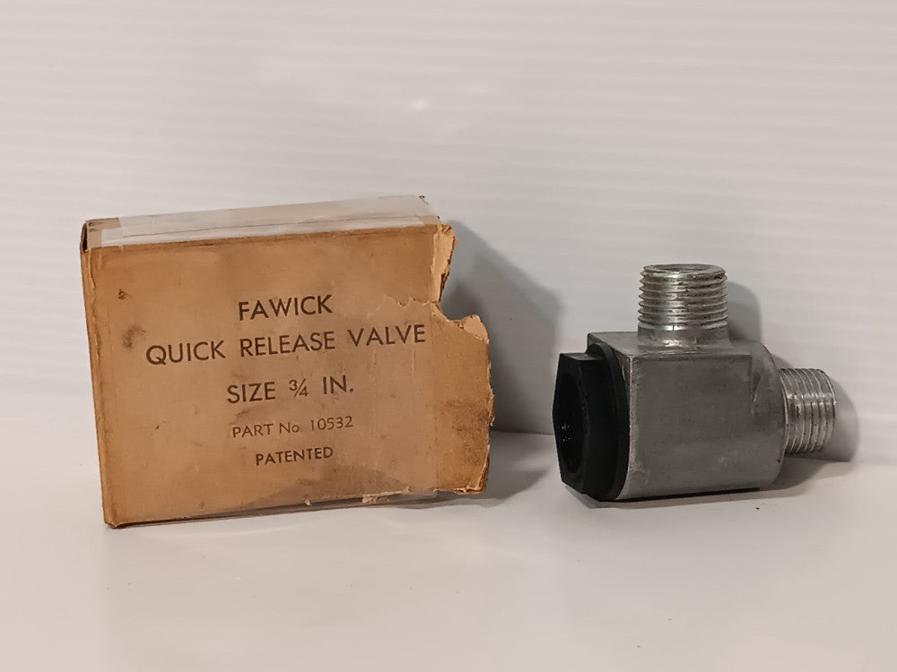 Fawick 10532 Airflex Quick Release Valve 3/4", 10Ft Lbs EXH /Inlet 1/2", 50Lb Ft