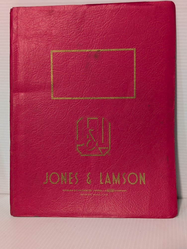 Jones & Lamson 6206-2M Operator's Manual for Comparator Model FC-30 FC-30 ER