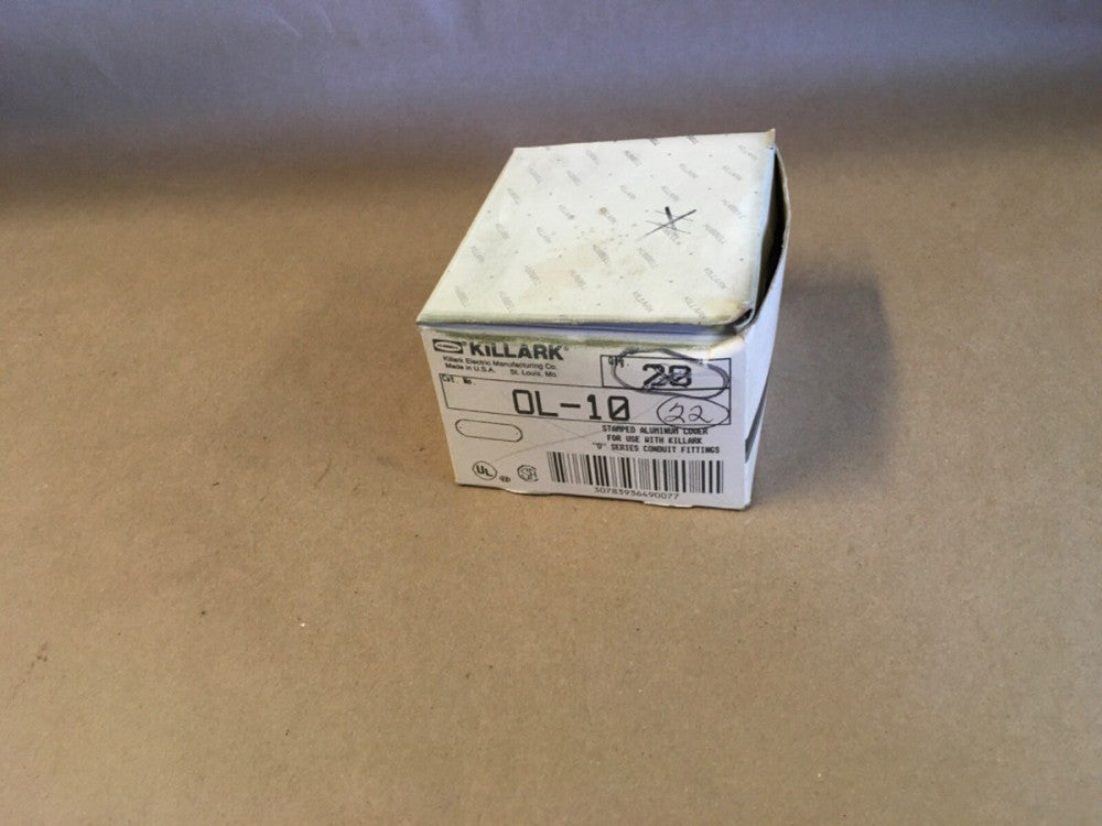 Killark OL-10 Stamped Aluminum Cover  *BOX OF 22*  (KB)