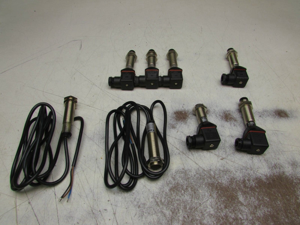 LOT OF 8QTY BERNSTEIN SENSO-PLUS MISC. PROXIMITY SENSORS M18PS/008 /005 ETC NEW