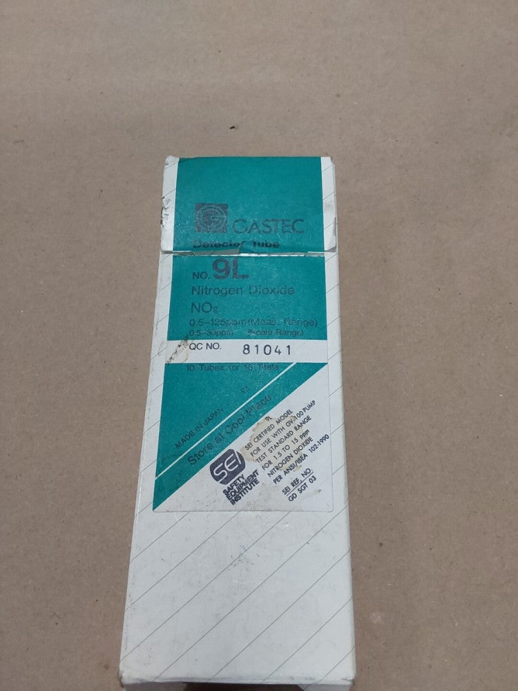 GASTEC No. 9L Nitrogen Oxides Detector Tube, Box Of 10