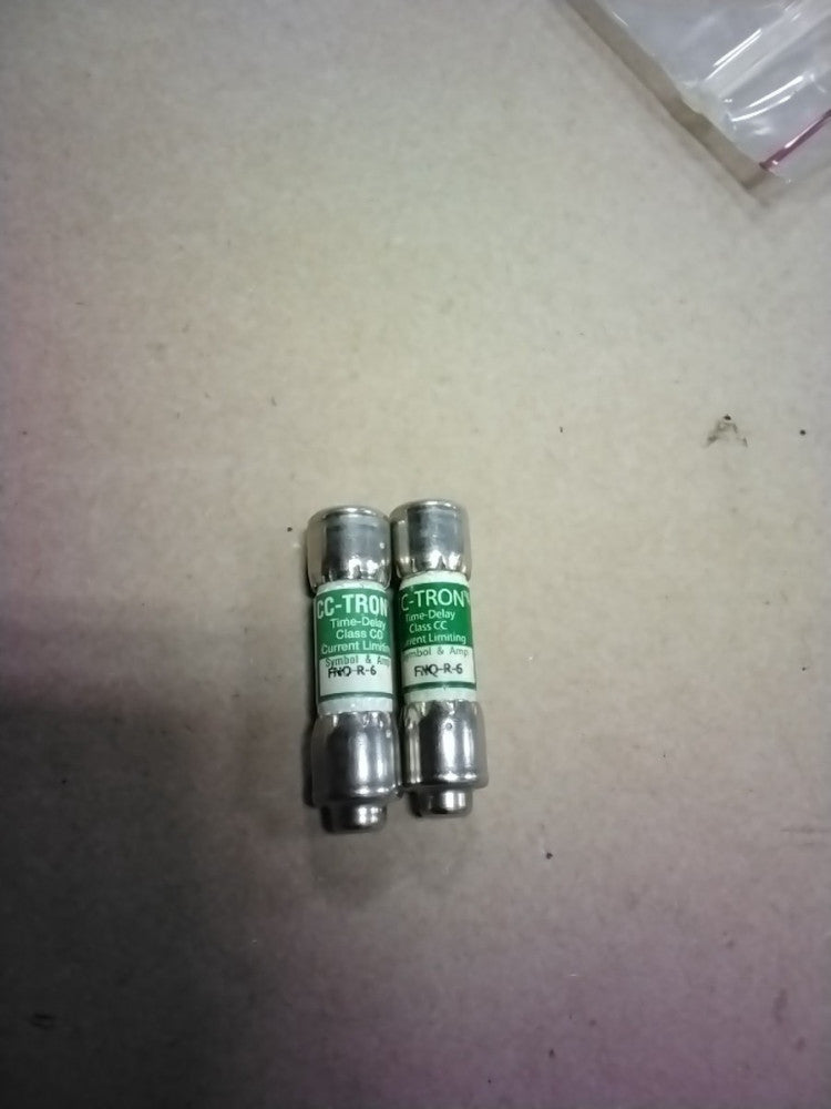 Bussmann CC-TRON FNQ-R-6 Fuse 6A 600V, Lot Of 2