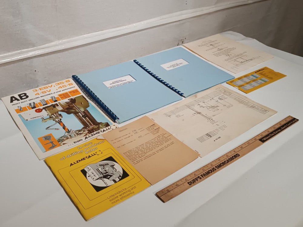 Lot of 8 Alzmetall Manuals 3/ESV, 35/S, 4/SV, 45/S, 608 AB3/3SV, AB35/5, AB4/5V