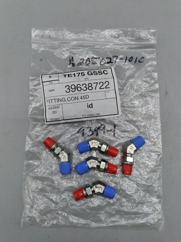 NEW For A205027-1010 45 Degree Fittings Lot of 5