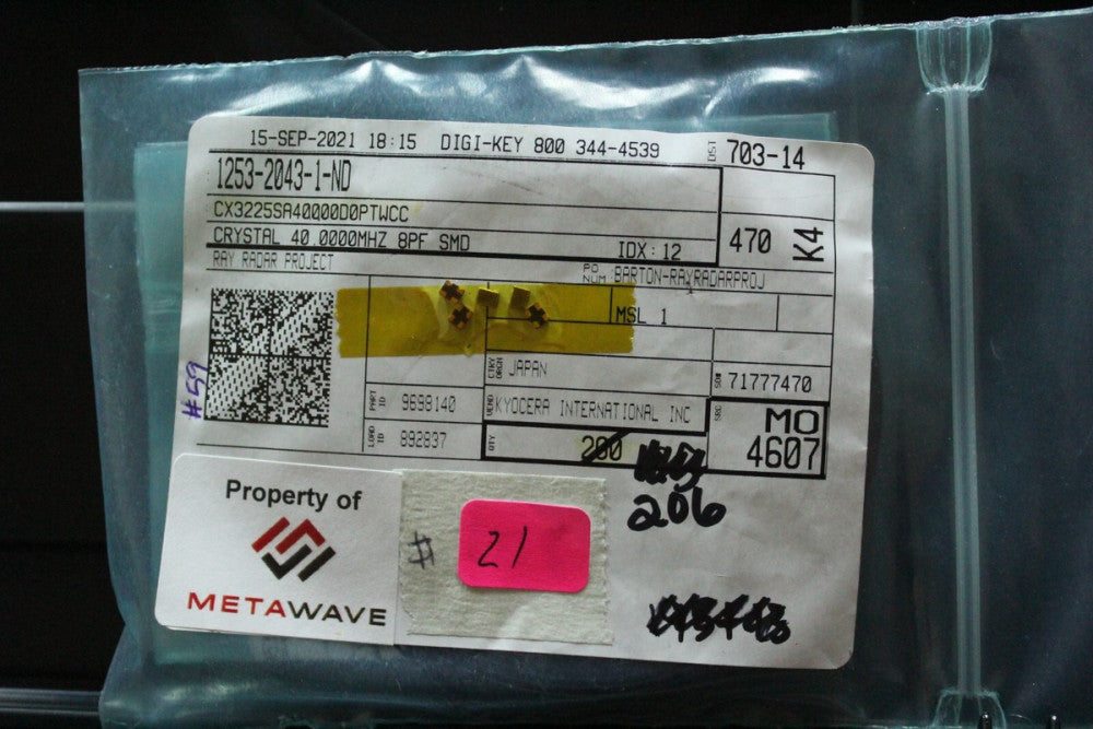 206 NEW 40.0000MHZ 8PF SMD CRYSTAL CX3225SA40000D0PTWCC KYOCERA