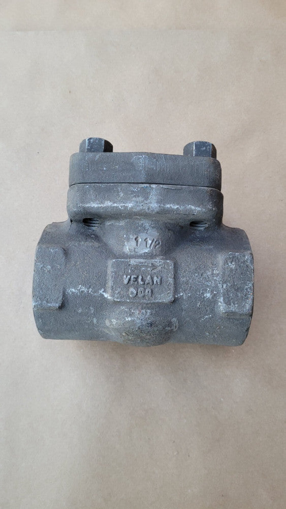 Velan MMZEP5 A105N 800# Swing Check Valve W-2114B-02TSA 1-1/2" Weld Socket