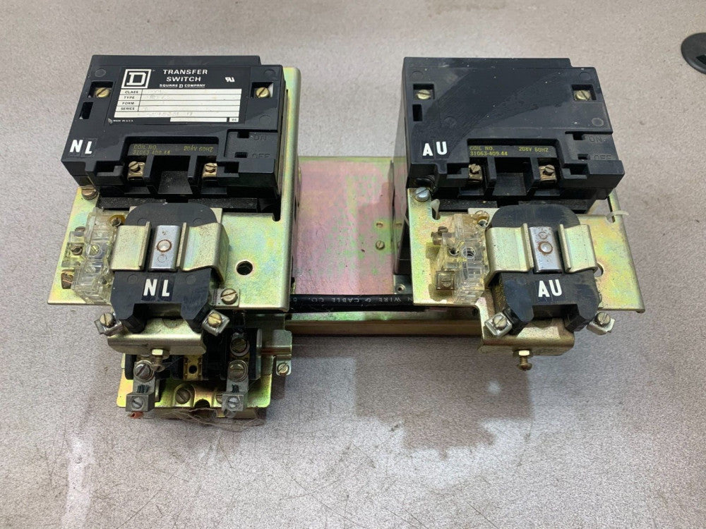 USED SQUARE D TRANSFER SWITCH 8901 SMO 72 SERIES A 208V. COIL