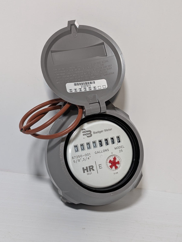 Badger Model 25 HR-E Water Meter Register in Gallons, 5/8", 3/4", 67250-001