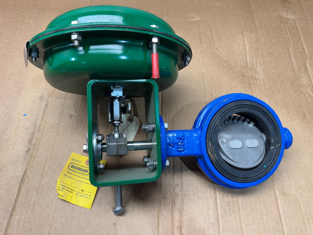 NEW FISHER 2100 CONTROL VALVE 4" RANGE 4-15PSI. EDPM