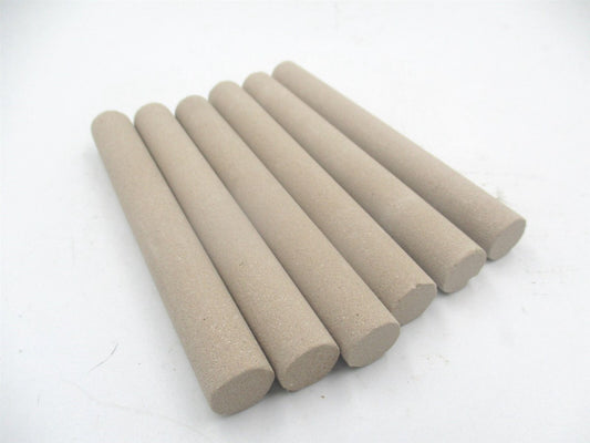 (399-0229) 1/2" x 4"OAL Round Aluminum Oxide Toolroom Finishing Stick - Qty 6