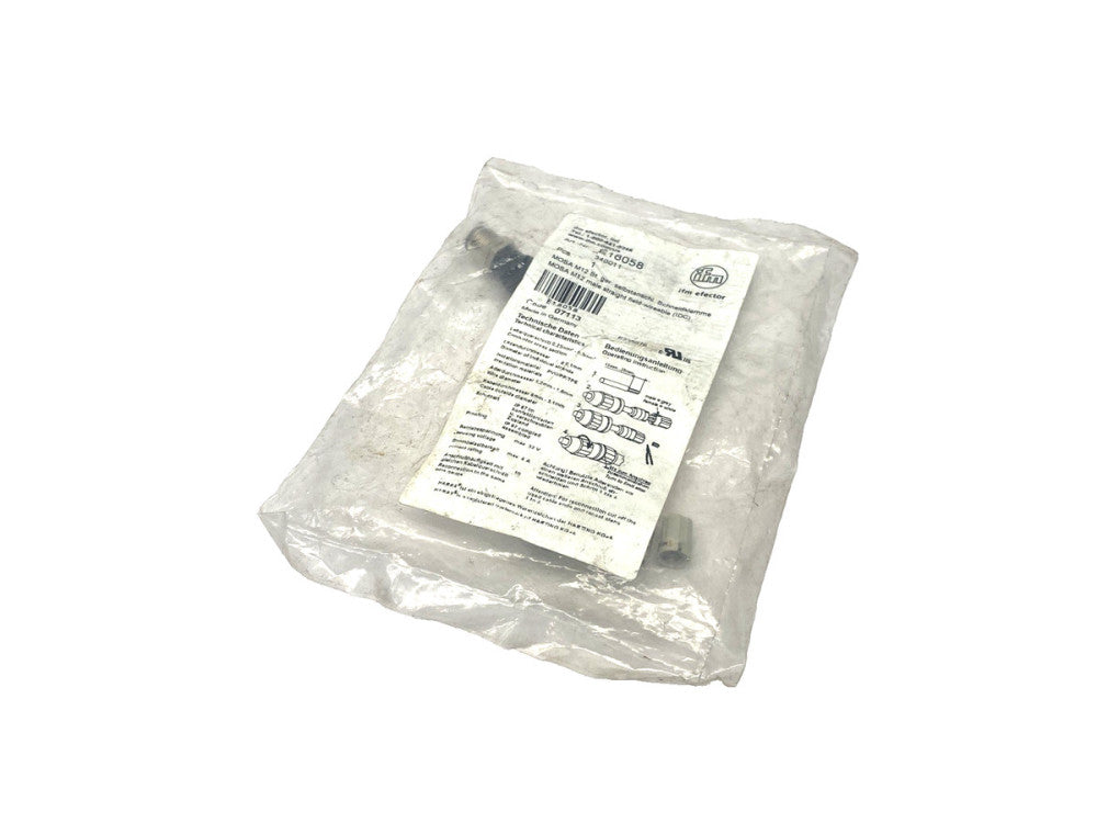 ifm E18058 Wireable Plug, Straight M12 4-Pin Male SSTGH040MSSFKPG