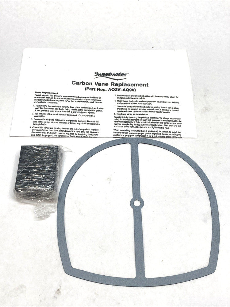 Sweetwater AQ9V Replacement Vane Set for AQ9 / AQ93 Rotary Vane Compressor Kit