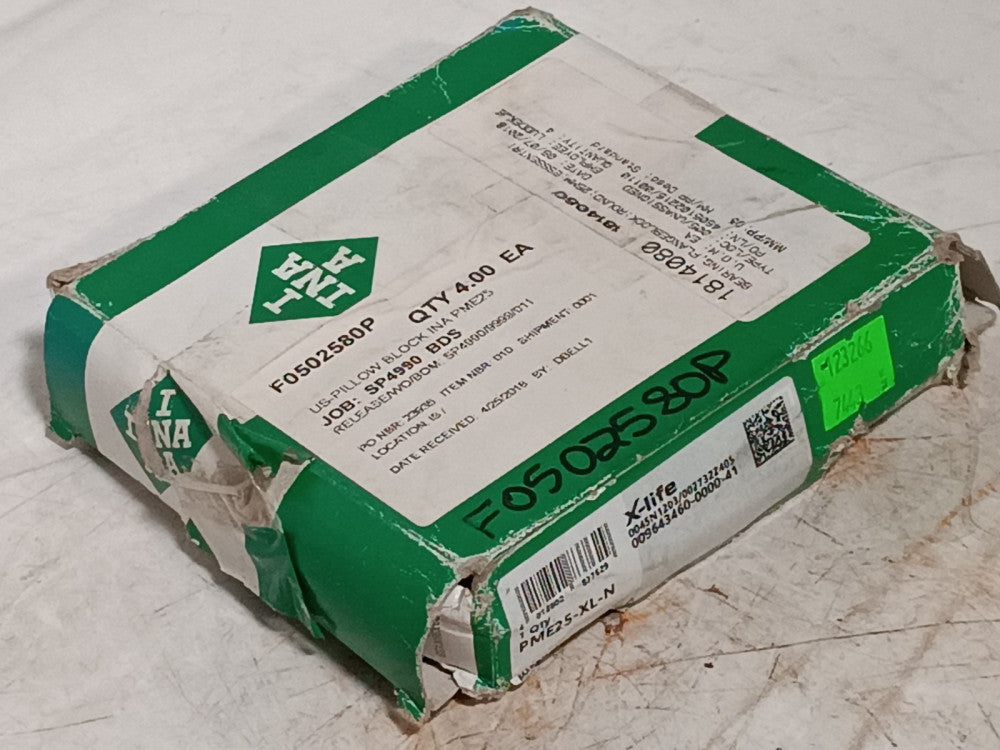 INA PME25-XL-N round flange bearing unit, 25mm bore, eccentric collar X-life