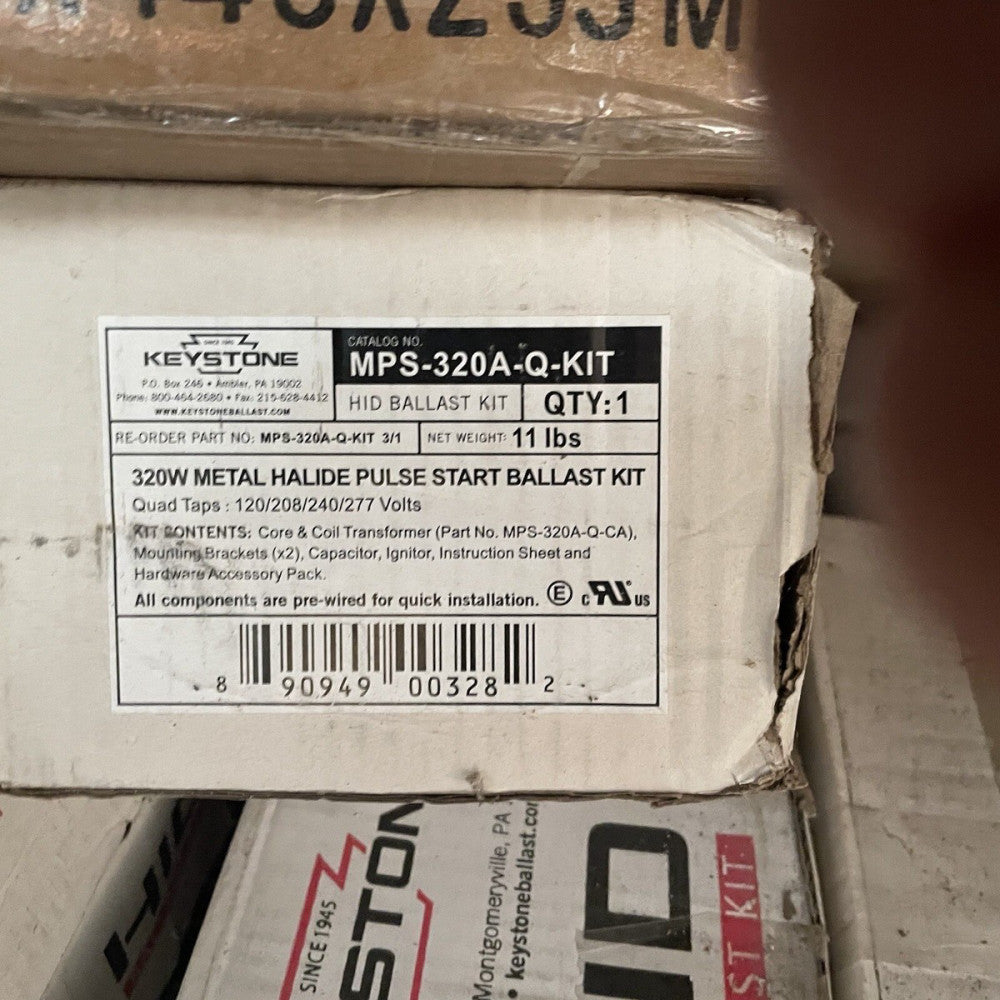 Keystone MPS-320A-Q-KIT 320 Watt Pulse Start Metal Halide Ballast Kit 120-480V