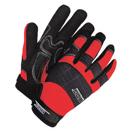 Bdg 20-1-10605R-L X-Site Mechanics Gloves, Synthetic Leather Palm, Spandex