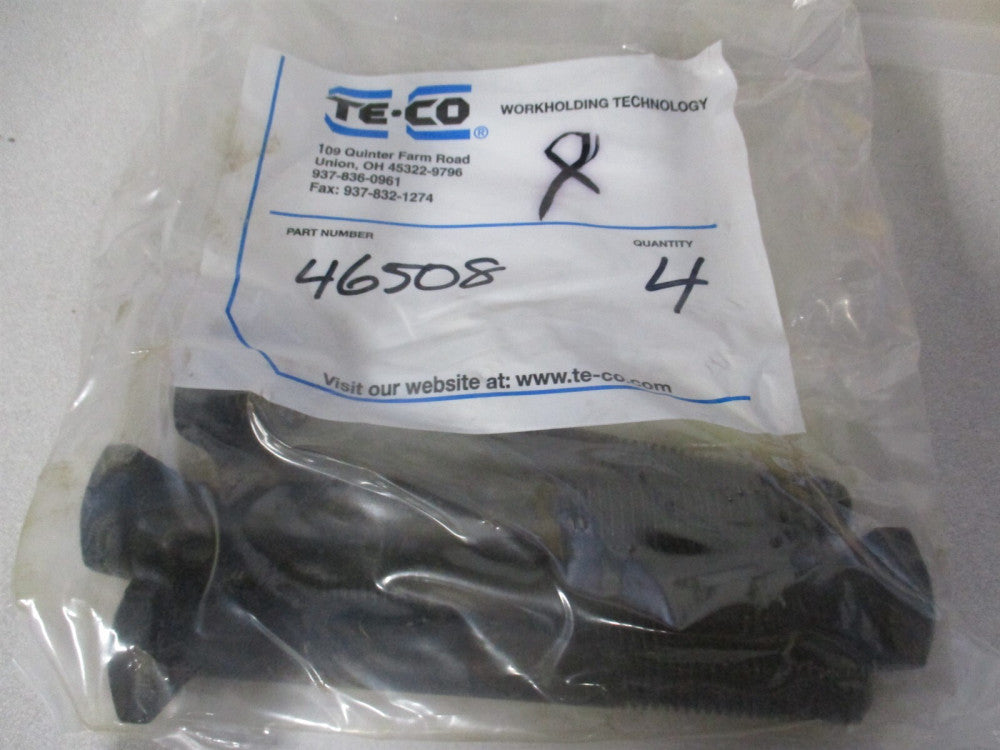Te-Co (46508) 5/8-11 13/32" x 1-1/8" x 6" OAL Steel Black Oxide T-Bolts - Qty 4